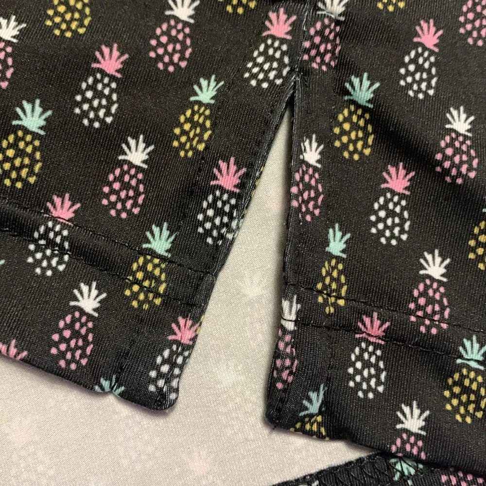 Rhoback The Pineapple Men’s Short Sleeve Performance Polo Classic Black Large - Picture 6 of 12